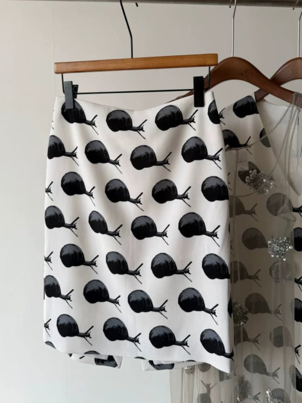 Tibi NWOT Gary Print On Stretch Crepe Pencil Skirt